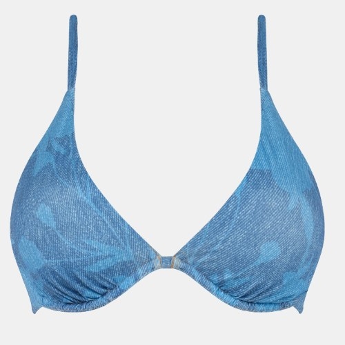 Chantelle Badmode Easy Pop jeans blauw soft-cup bikinitop