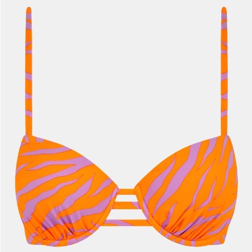 Chantelle Badmode Easy Pop oranje/roze voorgevormde bikinitop