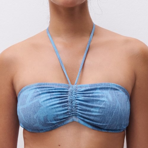 Chantelle Badmode Easy Pop jeans blauw soft-cup bikinitop
