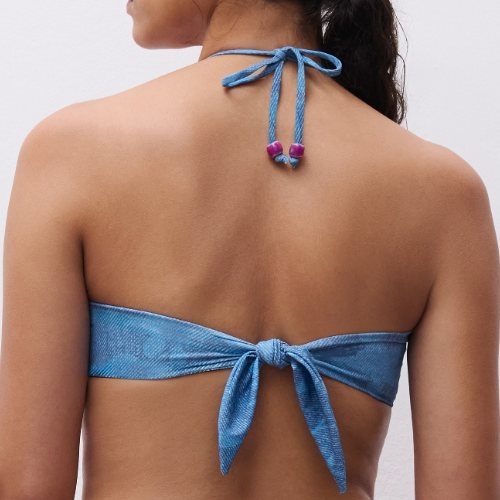 Chantelle Badmode Easy Pop jeans blauw soft-cup bikinitop