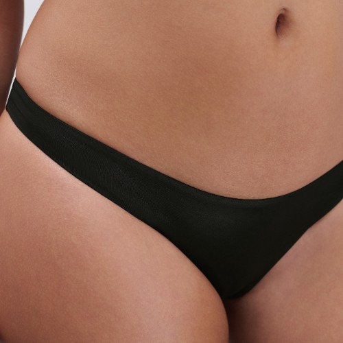 Chantelle Badmode Metallic zwart bikini broekje
