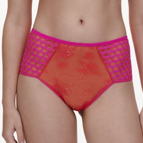 Chantelle Poison rood/roze high brief