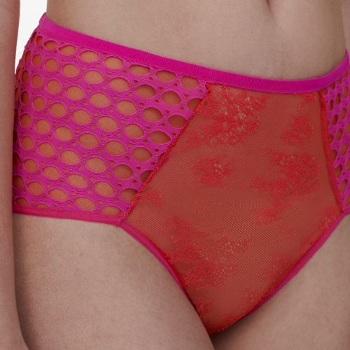 Chantelle Poison rood/roze high brief