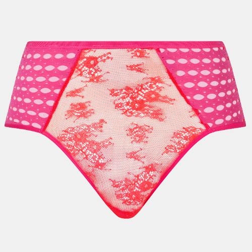 Chantelle Poison rood/roze high brief