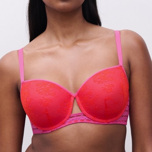 Chantelle Poison rood/roze voorgevormde bh