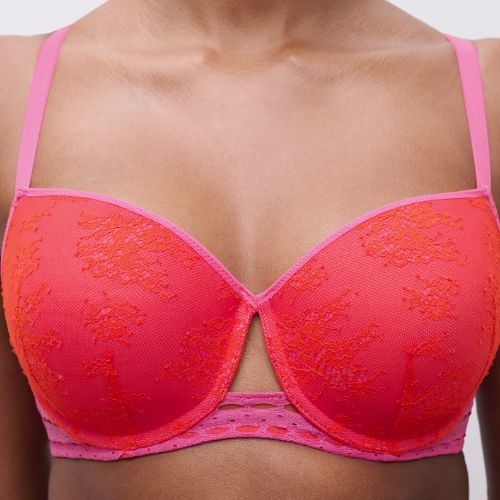 Chantelle Poison rood/roze voorgevormde bh