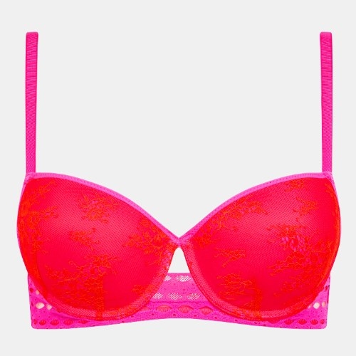 Chantelle Poison rood/roze voorgevormde bh