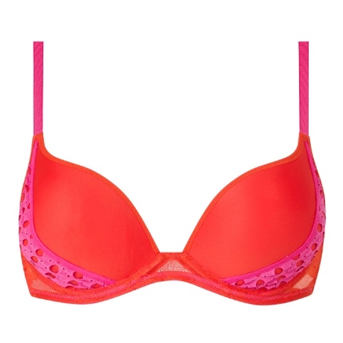 Chantelle Poison rood/roze push up bh