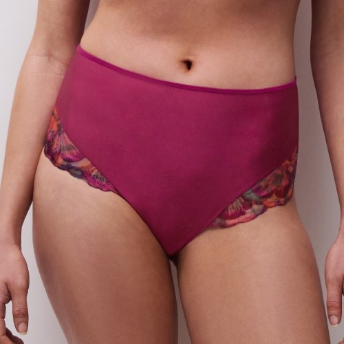 Chantelle Lily fuchsia high brief