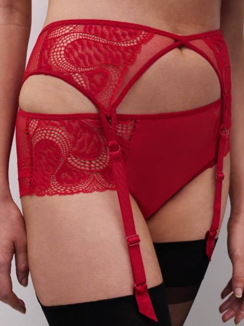 Chantelle Amor rood jarretelle