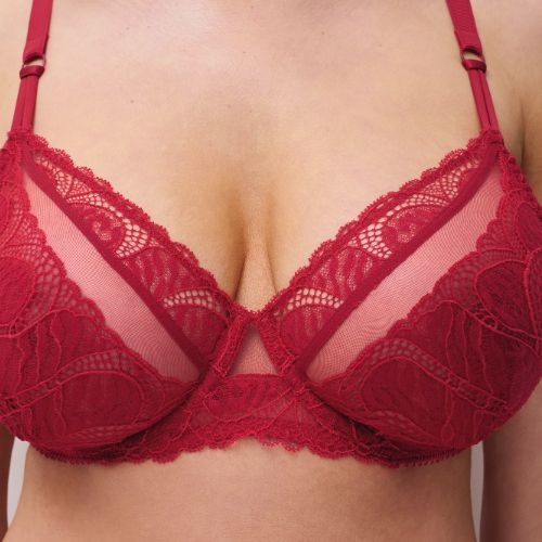 Chantelle Amor rood niet voorgevormde bh