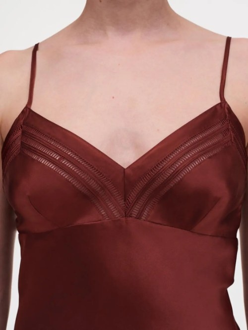 Chantelle Nachtmode Nightshade bordeaux slaapshirt