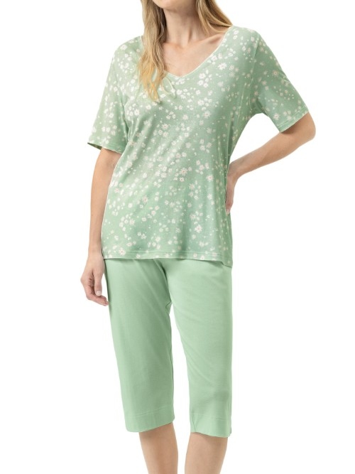 Mey Nachtmode Daisy Delight groen pyjama