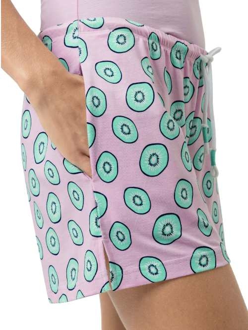Mey Nachtmode Flashy Fruits roze slaapshort