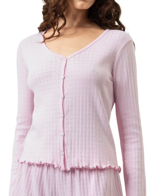 Mey Nachtmode Pointelle Dreams roze slaapshirt
