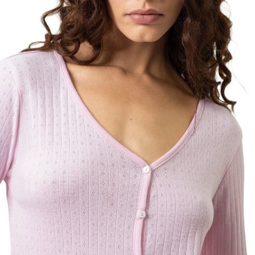 Mey Nachtmode Pointelle Dreams roze slaapshirt
