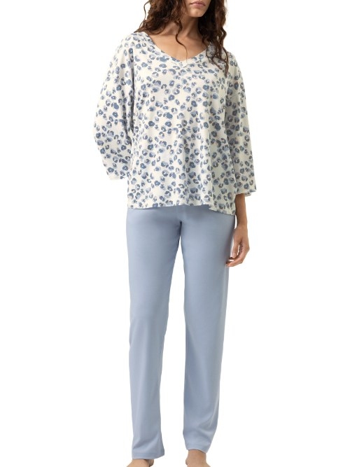 Mey Nachtmode Wild Violets blauw pyjama
