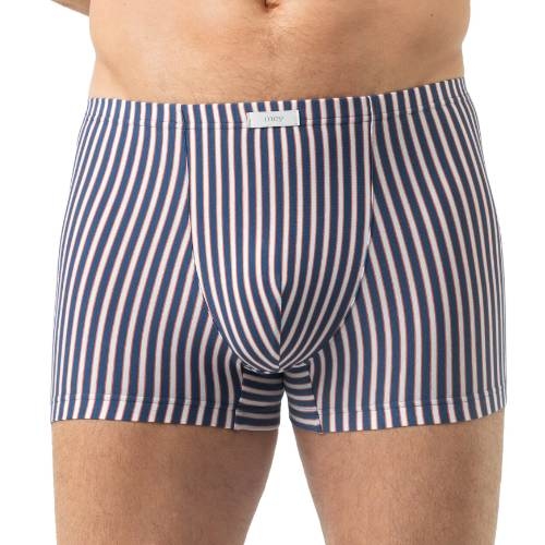 Mey Heren Coral Stripes blauw katoenen boxershort