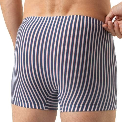Mey Heren Coral Stripes blauw katoenen boxershort