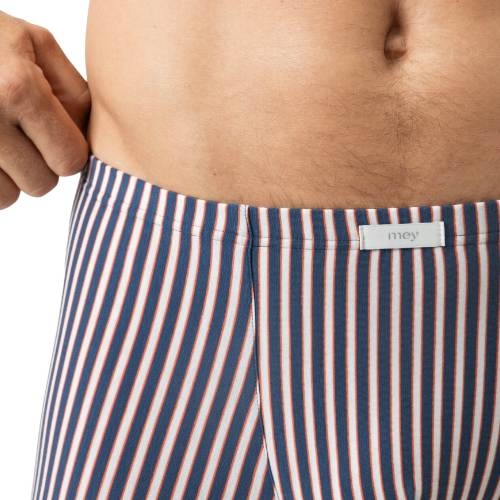 Mey Heren Coral Stripes blauw katoenen boxershort