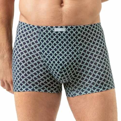 Mey Heren Curves marine blauw katoenen boxershort