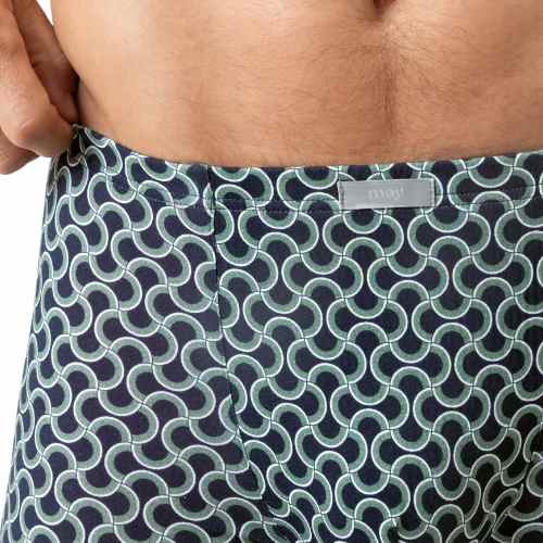 Mey Heren Curves marine blauw katoenen boxershort
