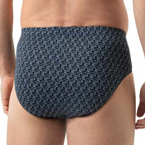 Mey Heren Elephant Walk marine blauw heren slip