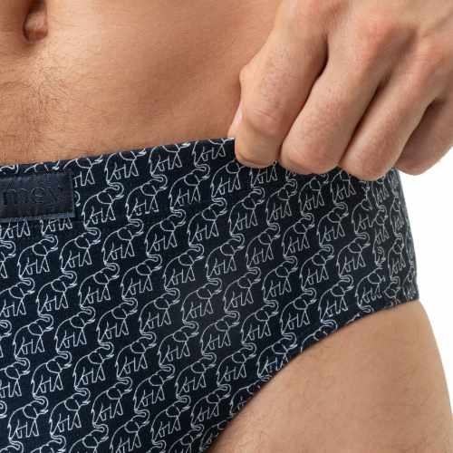 Mey Heren Elephant Walk marine blauw heren slip