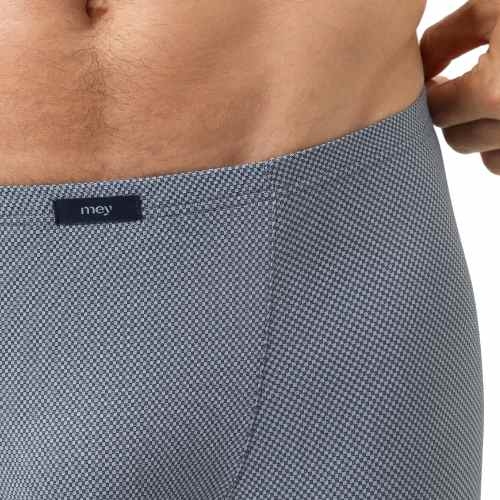 Mey Heren Micro Blue blauw boxershort