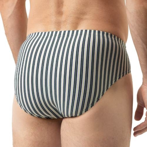Mey Heren Palm Stripes grijs/wit heren slip