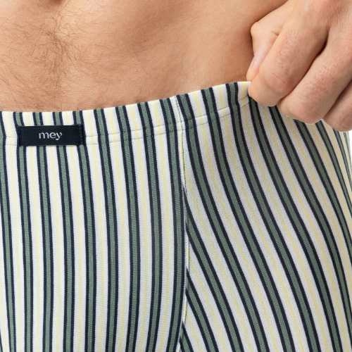 Mey Heren Palm Stripes grijs/wit katoenen boxershort