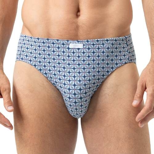 Mey Heren Summer Flower blauw heren slip