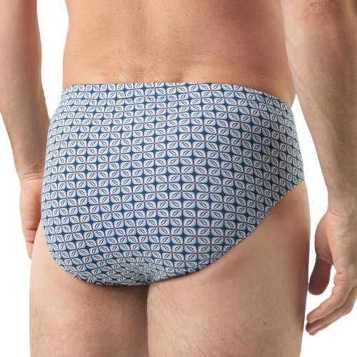 Mey Heren Summer Flower blauw heren slip