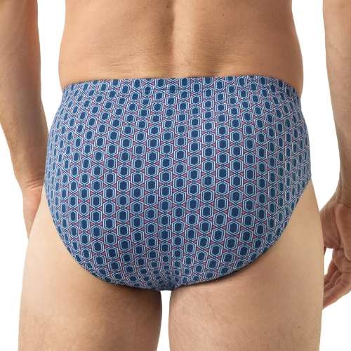 Mey Heren Straight Geo blauw heren slip