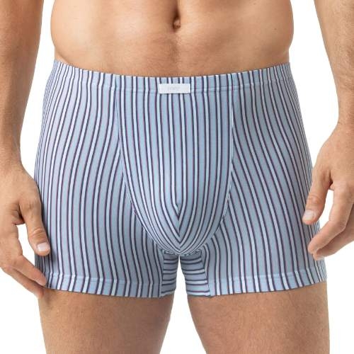 Mey Heren Raspberry Stripes blauw katoenen boxershort