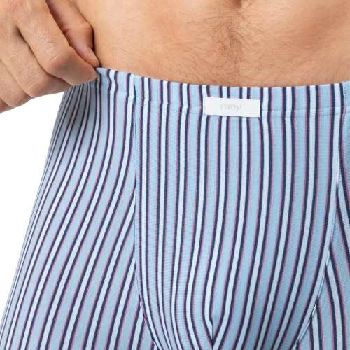 Mey Heren Raspberry Stripes blauw katoenen boxershort