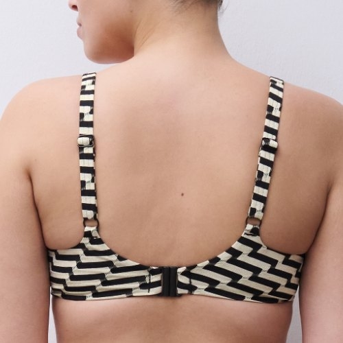 Femilet Badmode Santosa zwart/goud voorgevormde bikinitop