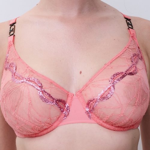 Chantelle Xtravagant roze niet voorgevormde bh