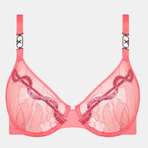 Chantelle Xtravagant roze niet voorgevormde bh