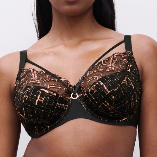 Chantelle Graphic Support zwart voorgevormde bh