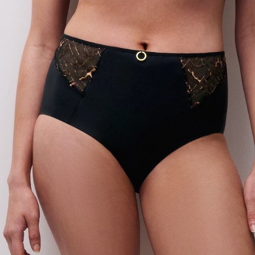 Chantelle Graphic Support zwart high brief