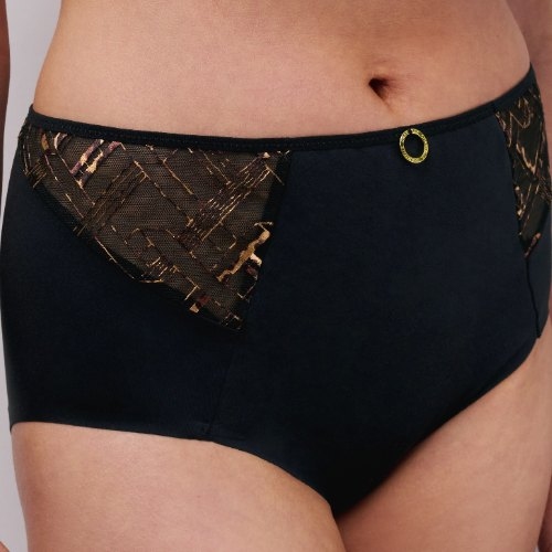 Chantelle Graphic Support zwart high brief