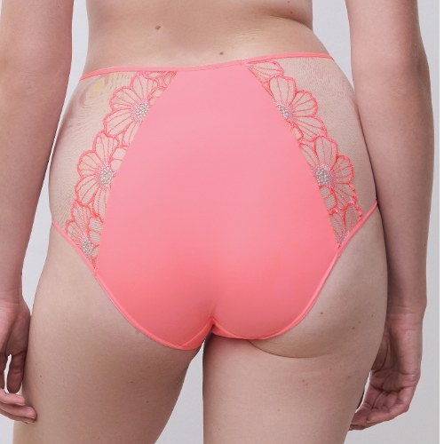 Chantelle Lush coral high brief