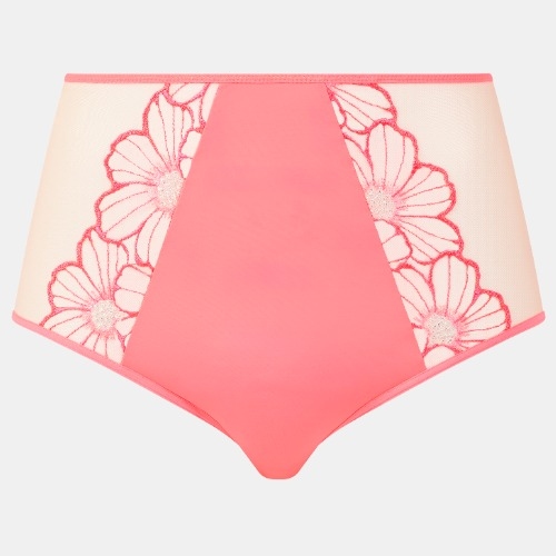 Chantelle Lush coral high brief