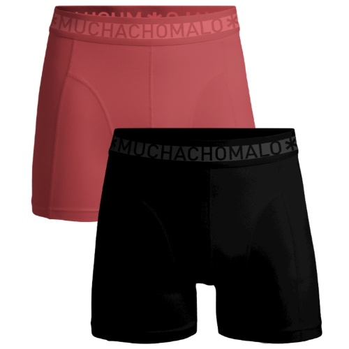 Muchachomalo Solid zwart/rood boxershort