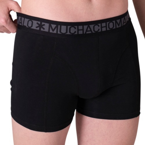 Muchachomalo Solid zwart/rood boxershort