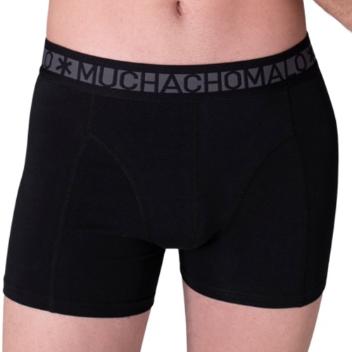 Muchachomalo Solid zwart/rood boxershort