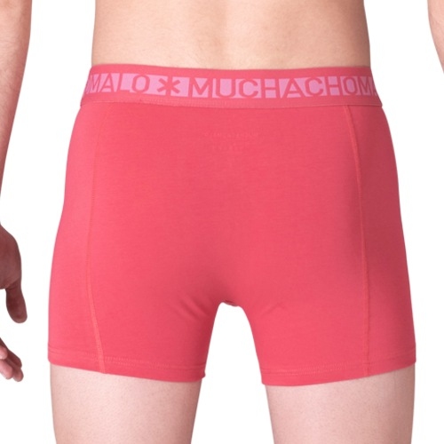 Muchachomalo Solid zwart/rood boxershort