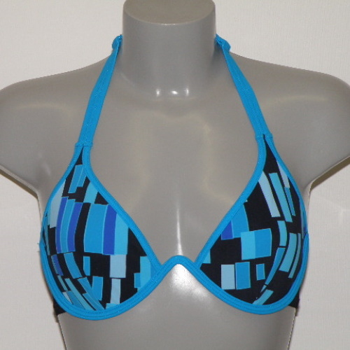 Marlies Dekkers Badmode The Swimmer zwart/blauw soft-cup bikinitop