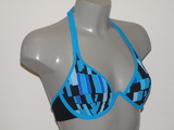 Marlies Dekkers Badmode The Swimmer zwart/blauw soft-cup bikinitop